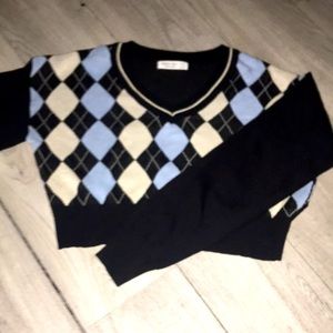 12-13year old Argyle pattern sweater